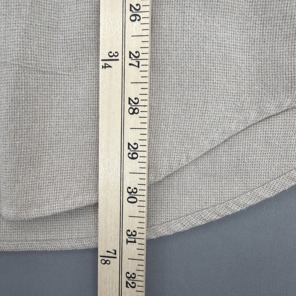 Vintage 90s Eddie Bauer Denim Shirt Mens M 100 Cotton Beige Button Down Workwear - Picture 7 of 15